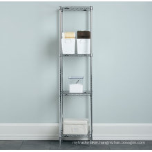 Stainless Steel Bathroom Corner Storage Wire Rack (CJ3535160A4C)